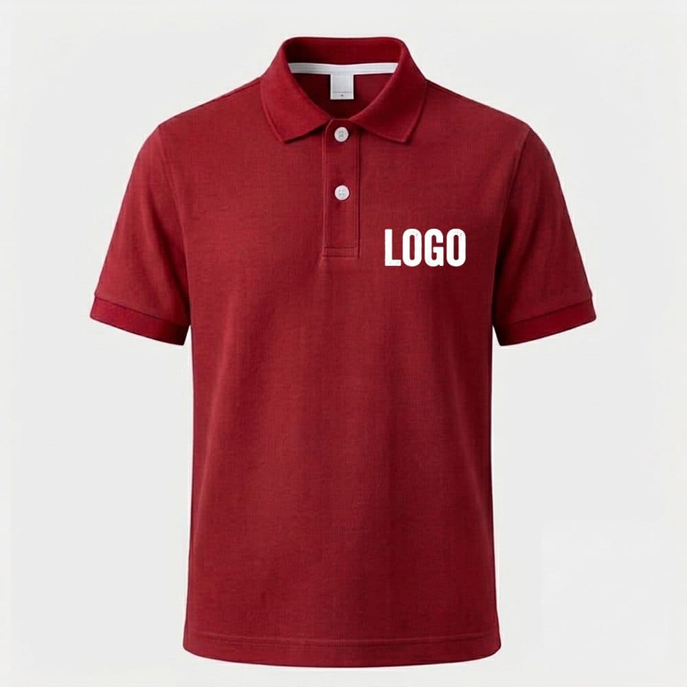 Solid color polo neck | Customizable Team T-shirt