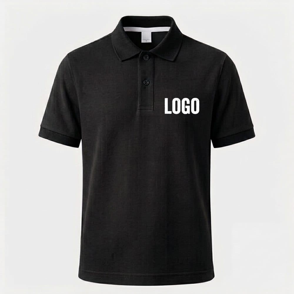 Solid color polo neck | Customizable Team T-shirt