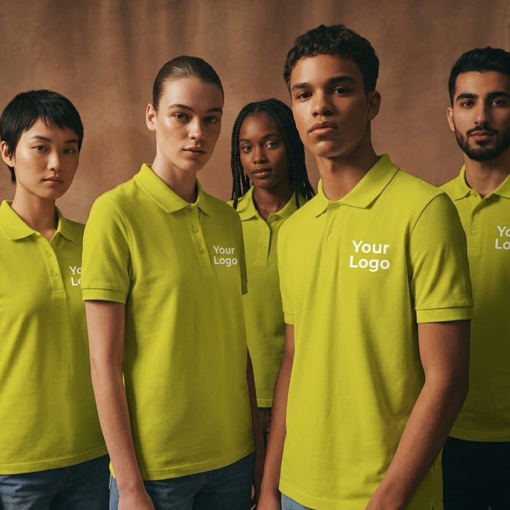 Solid color polo neck | Customizable Team T-shirt